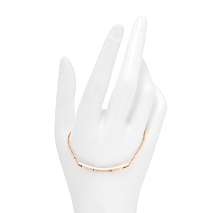 Tiffany 18K Rose Gold Diamond Atlas Bar Pierced Bracelet 2 of 6
