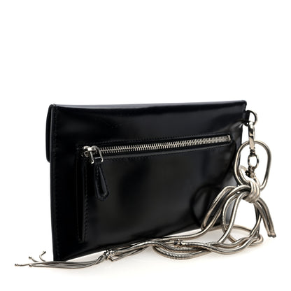 Prada Spazzolato Logo Wristlet Black 3 of 6