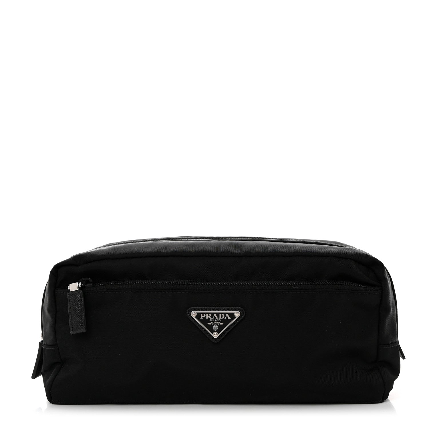 Prada Re-Nylon Saffiano Travel Pouch Black 1 of 8