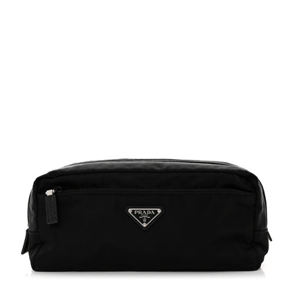 Prada Re-Nylon Saffiano Travel Pouch Black 1 of 8