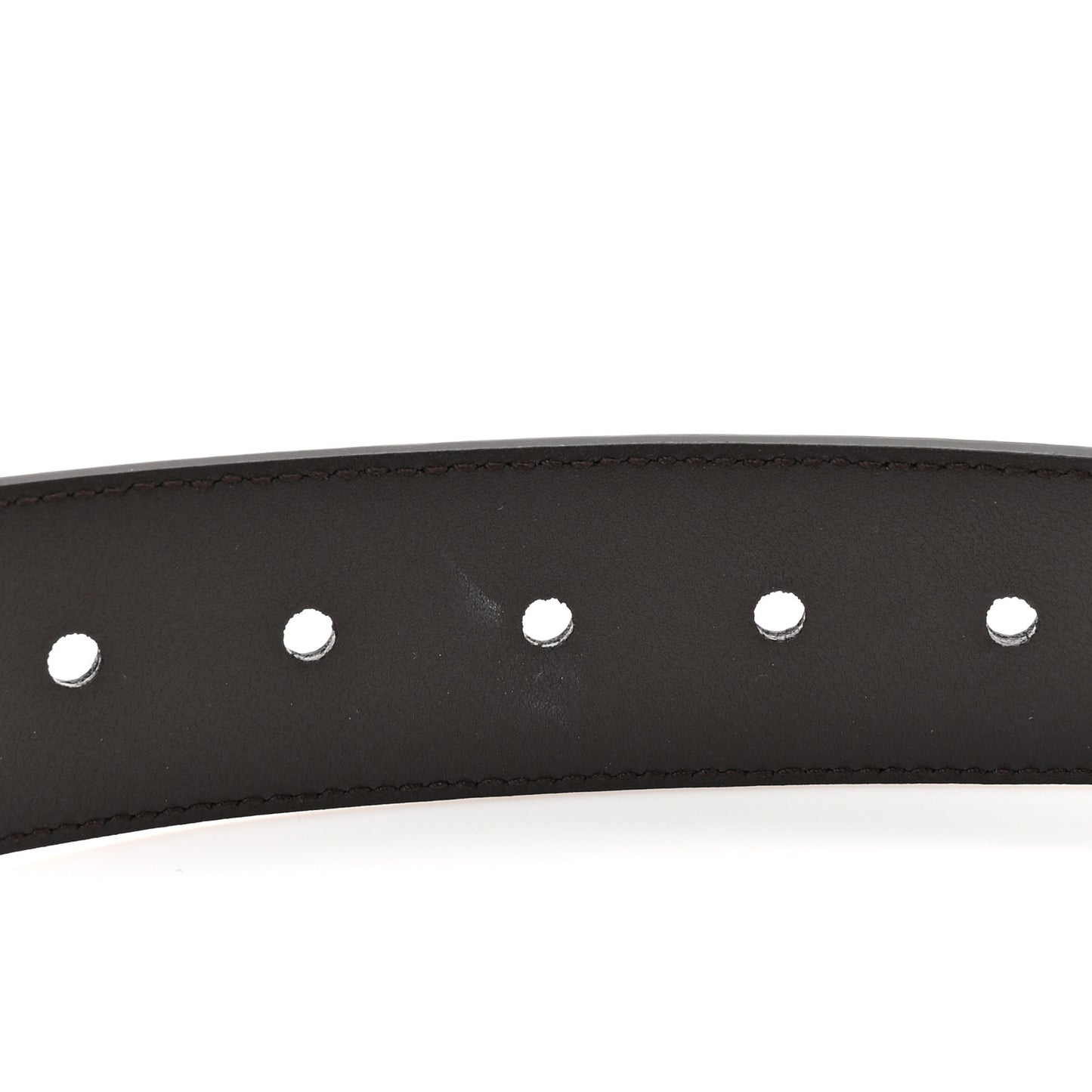 Monogram Dollar Calfskin 40mm Belt 100 40 Beige Ebony Testa Di Moro