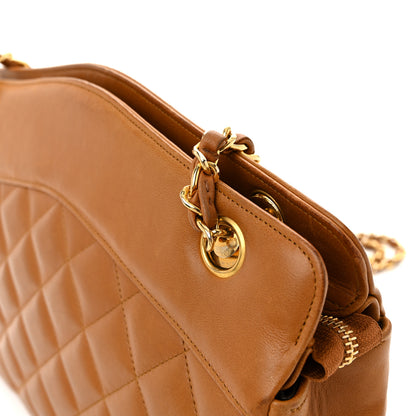 Chanel Lambskin Quilted Shoulder Bag Brown 14 of 17