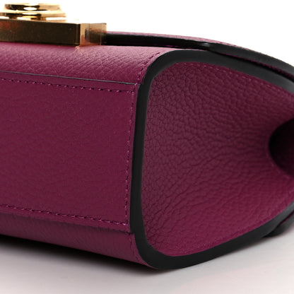 Moynat Taurillon Blush Rejane Nano Eggplant 5 of 9