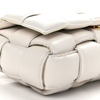 Bottega Veneta Nappa Maxi Intreccio Padded Cassette Crossbody Bag Chalk 8 of 9