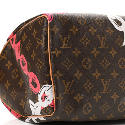 Louis Vuitton Monogram Bay Speedy 30 Rose Ballerine Poppy 9 of 10