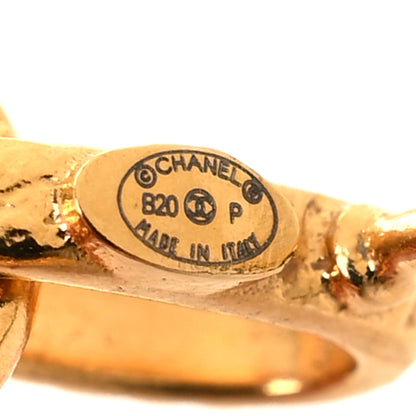 Chanel Metal CC Chain Drop Earrings Gold 4 of 5