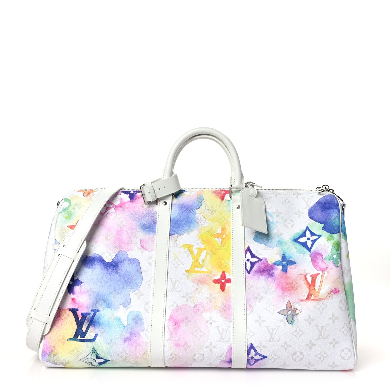 Louis Vuitton Monogram Watercolor Keepall Bandouliere 50 Multicolor 1 of 9