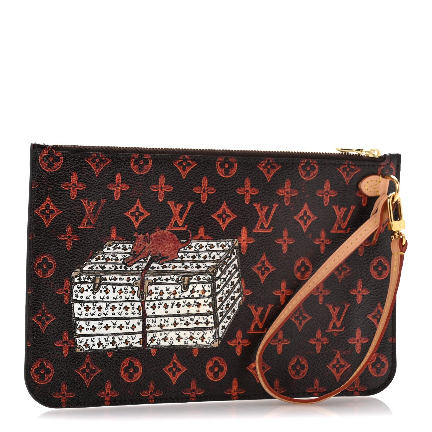 Louis Vuitton Catogram Neverfull MM GM Pochette Marron 3 of 9