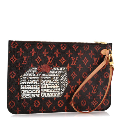 Louis Vuitton Catogram Neverfull MM GM Pochette Marron 3 of 9