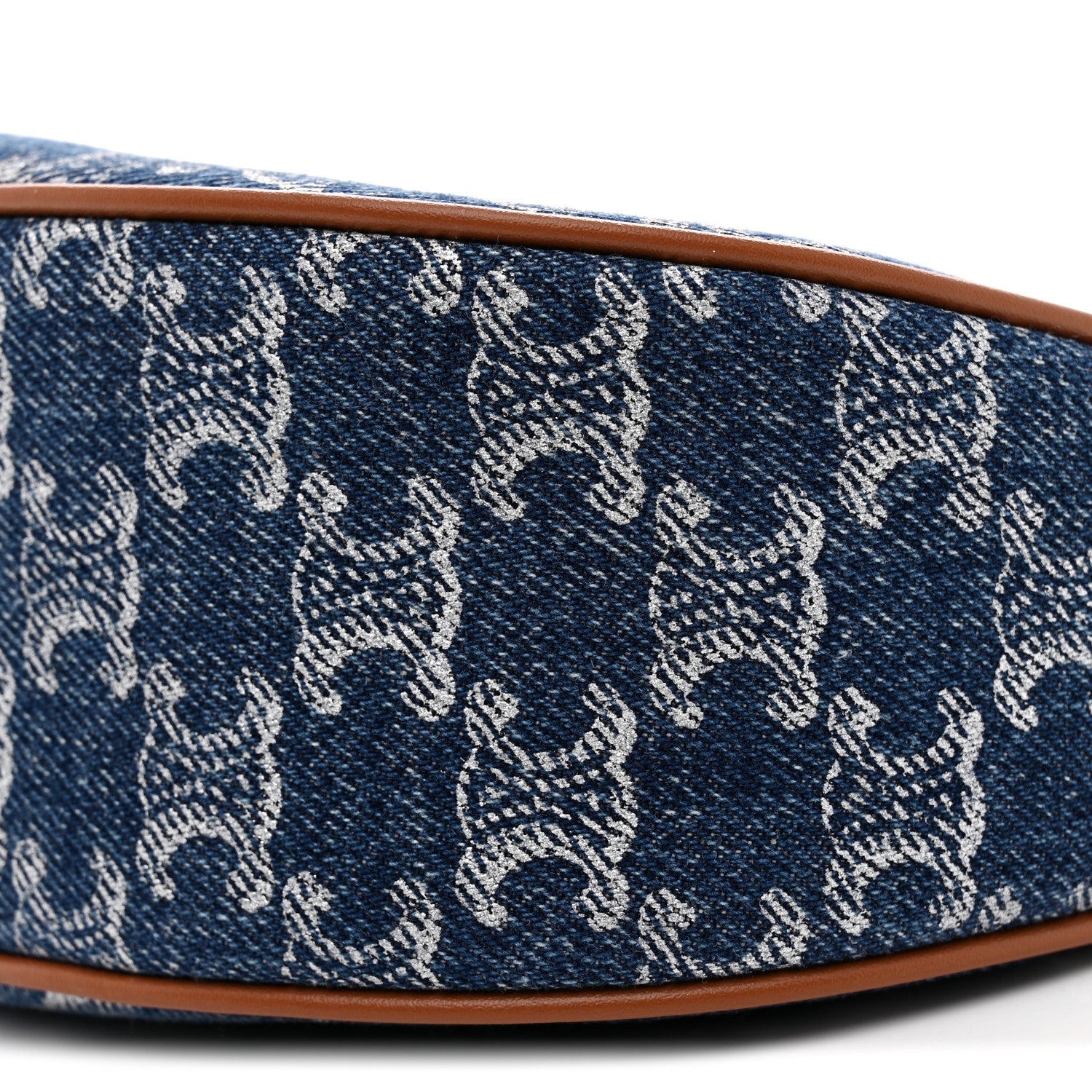 Celine Denim Triomphe Ava Shoulder Bag Blue 10 of 11