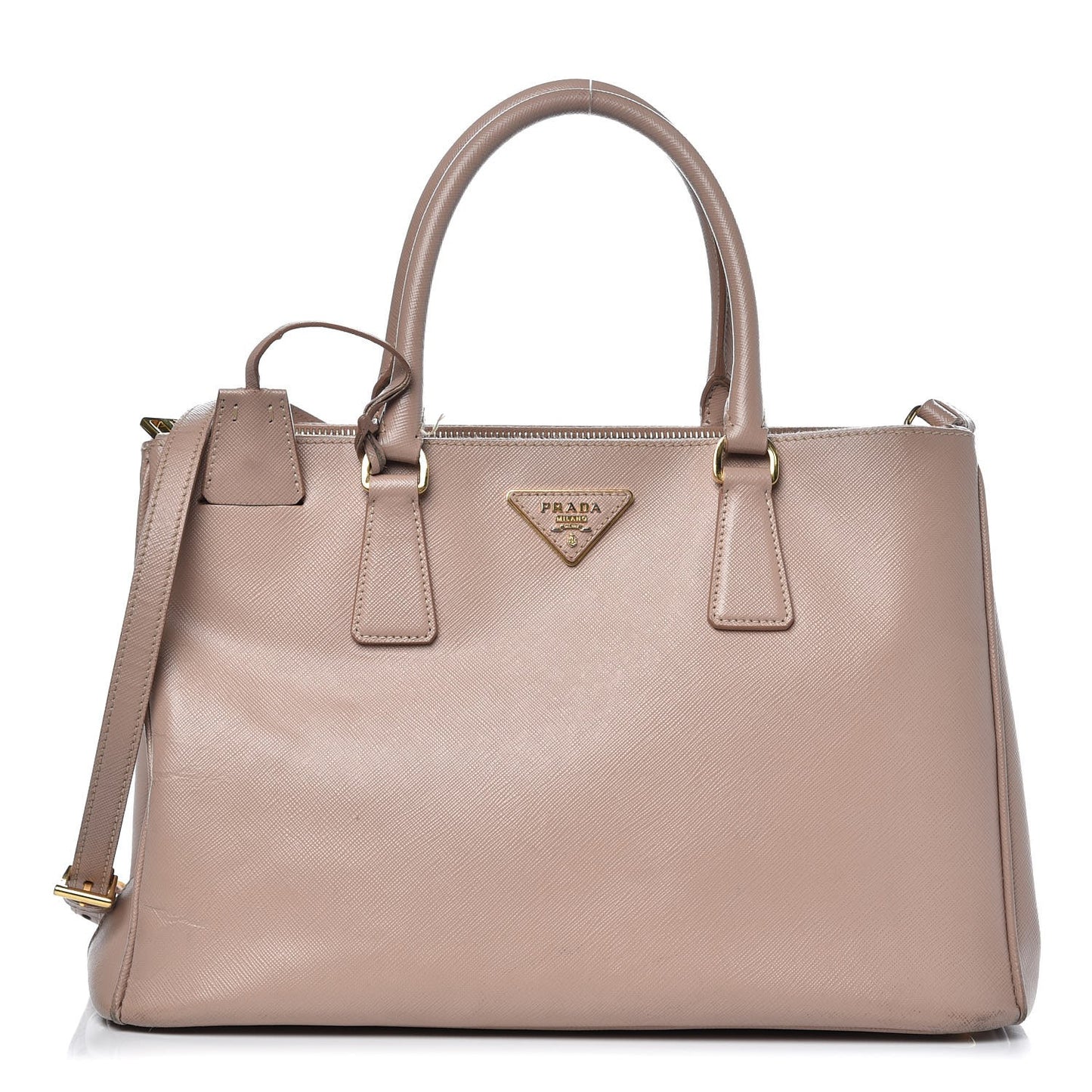 Saffiano Medium Galleria Double Zip Tote Cammeo
