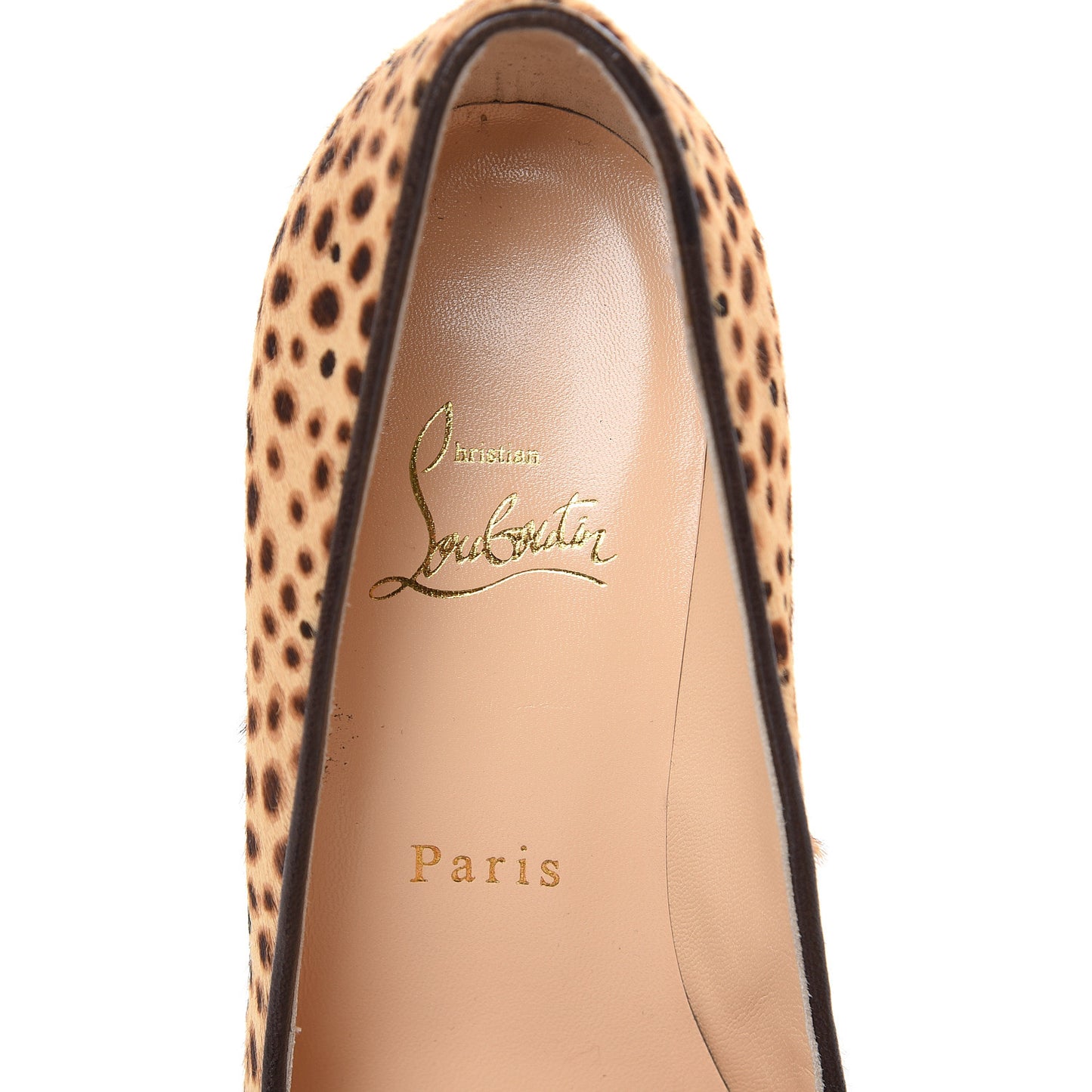 Pony Hair Jungle Leopard Print FIfi 85 Pumps 37.5 Sahara