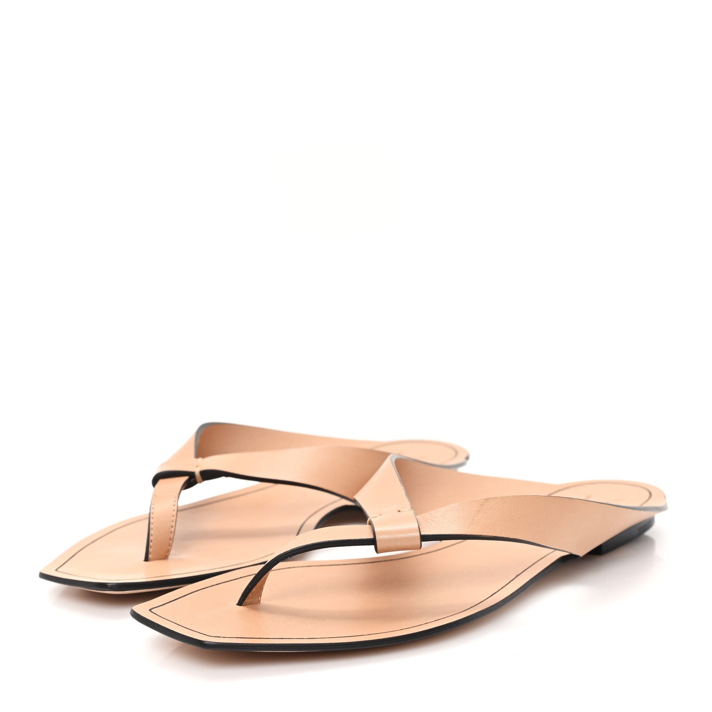Calfskin Tower 05 Slide Sandals 37 Gold Brown