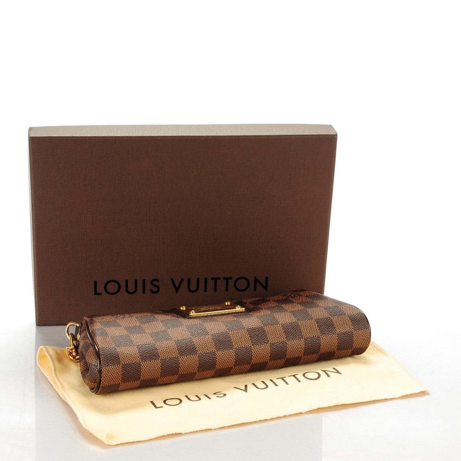 Louis Vuitton Damier Ebene Eva Clutch 4 of 8