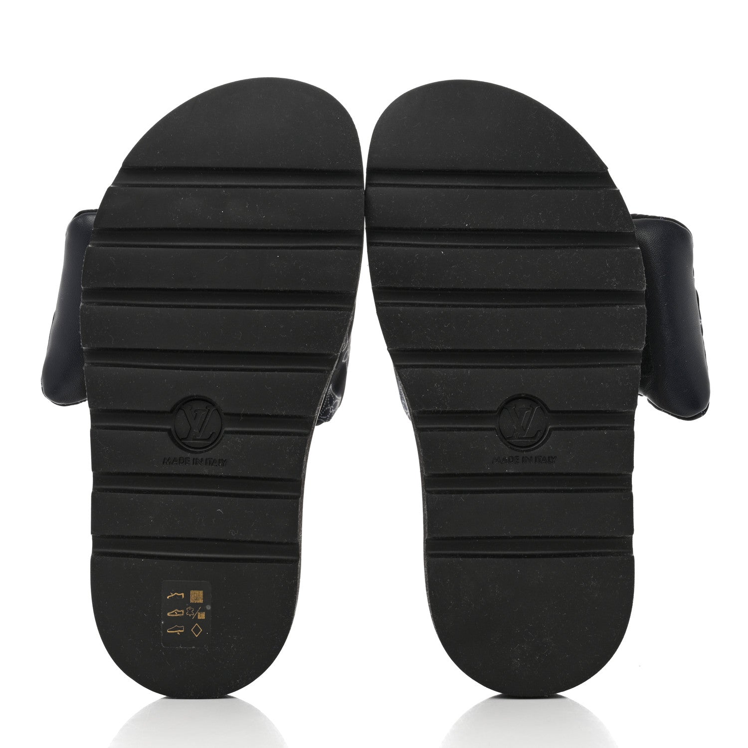 Louis Vuitton Nylon Monogram Womens Pool Pillow Comfort Mules 38 Navy Blue 5 of 8