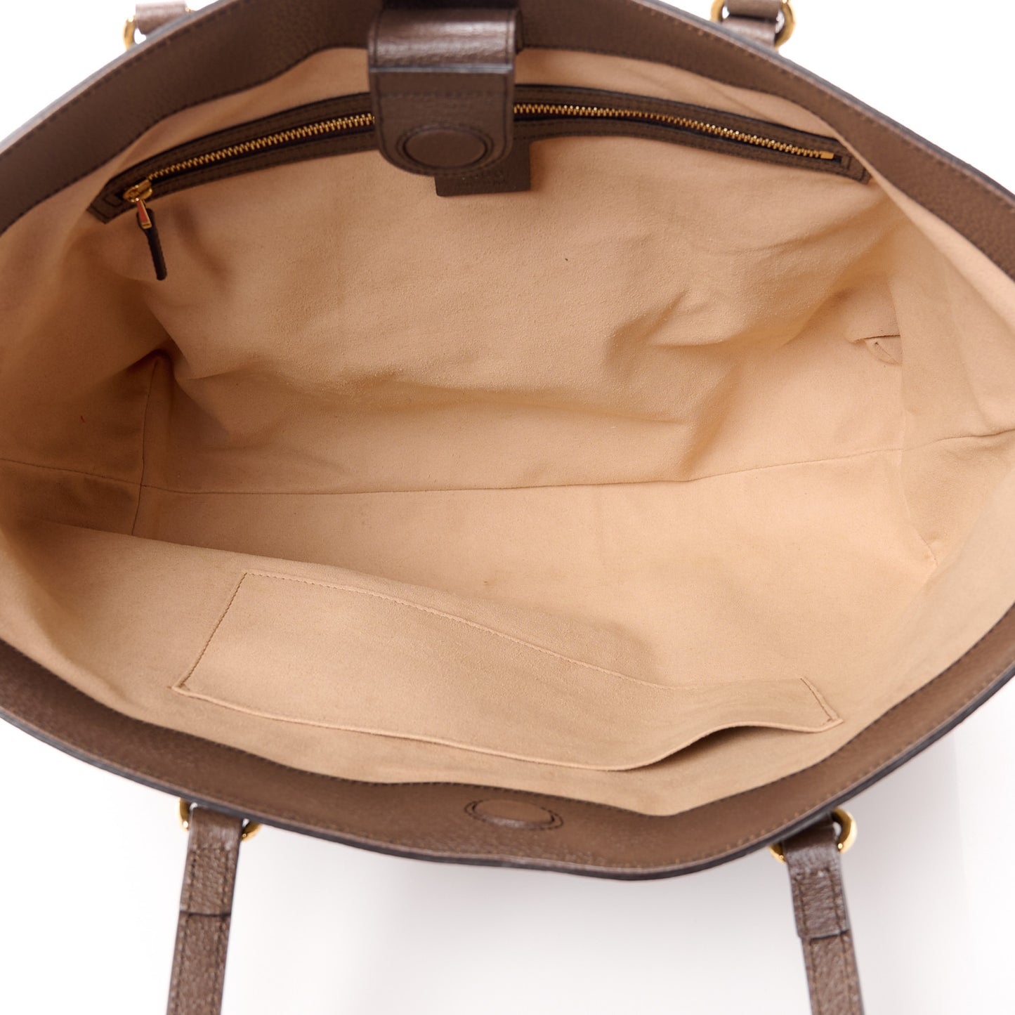 GG Supreme Monogram Medium Ophidia Shopping Tote Brown