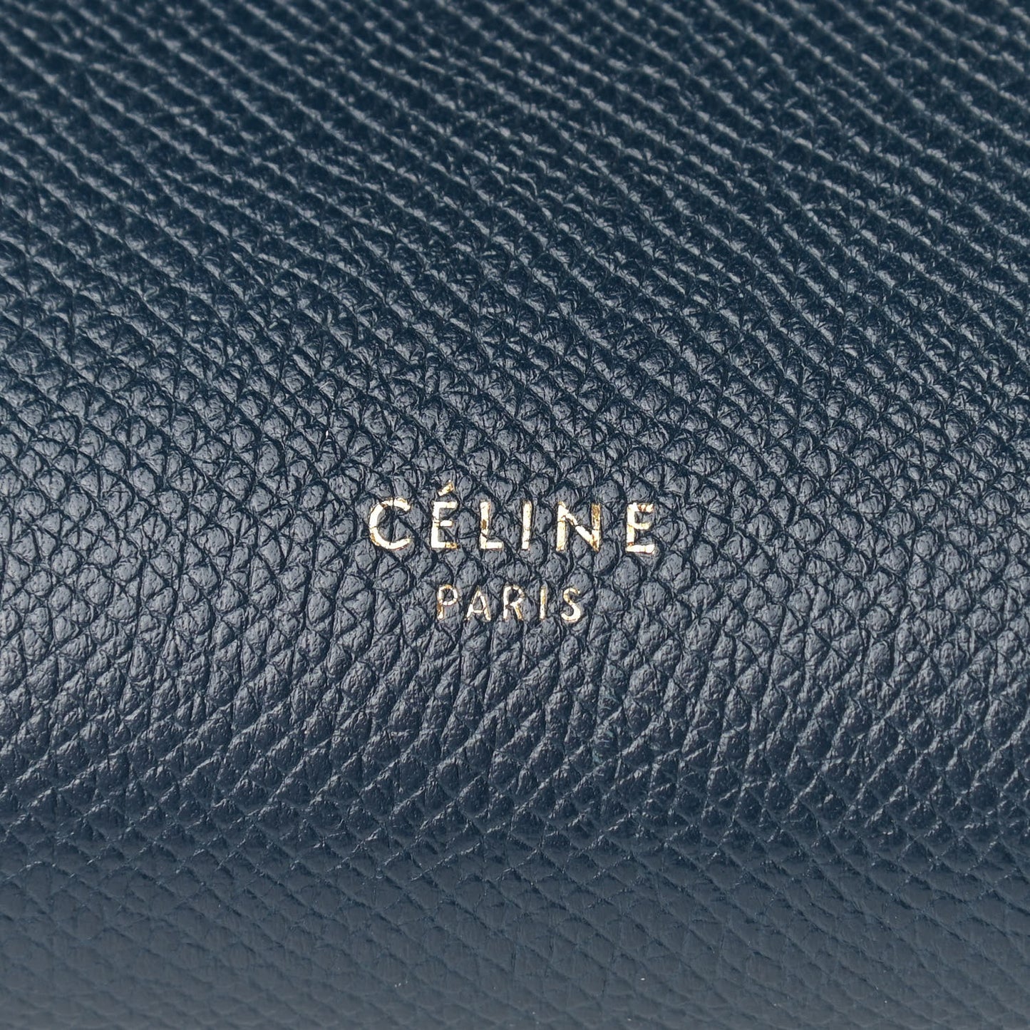 Baby Grained Calfskin Micro Belt Bag Abyss Blue