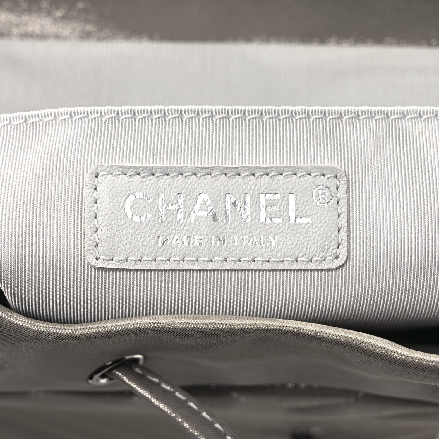 Chanel Iridescent Calfskin Chevron Quilted Small Urban Spirit Backpack Silver 6 of 8