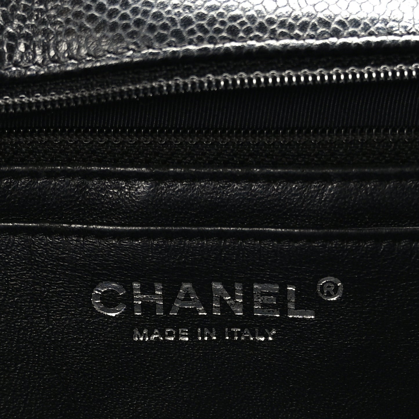 Caviar Quilted Jumbo Single Flap Black