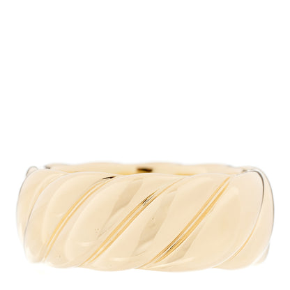 David Yurman 18K Yellow Gold Sculpted Cable Band Ring 58 8.25 3 of 4
