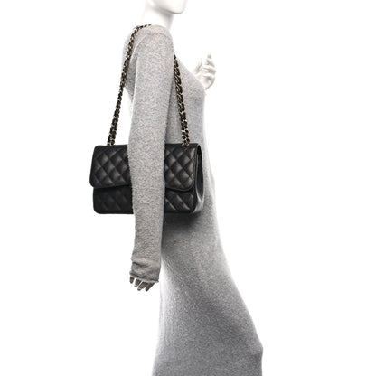 Chanel Caviar Quilted Jumbo Double Flap Black 2 of 12