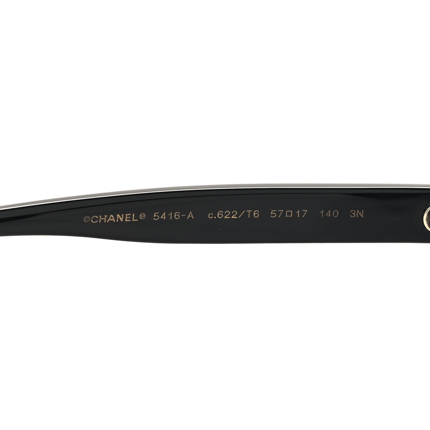 Acetate 24K Gold Mirror Oval Sunglasses 5416-A Black