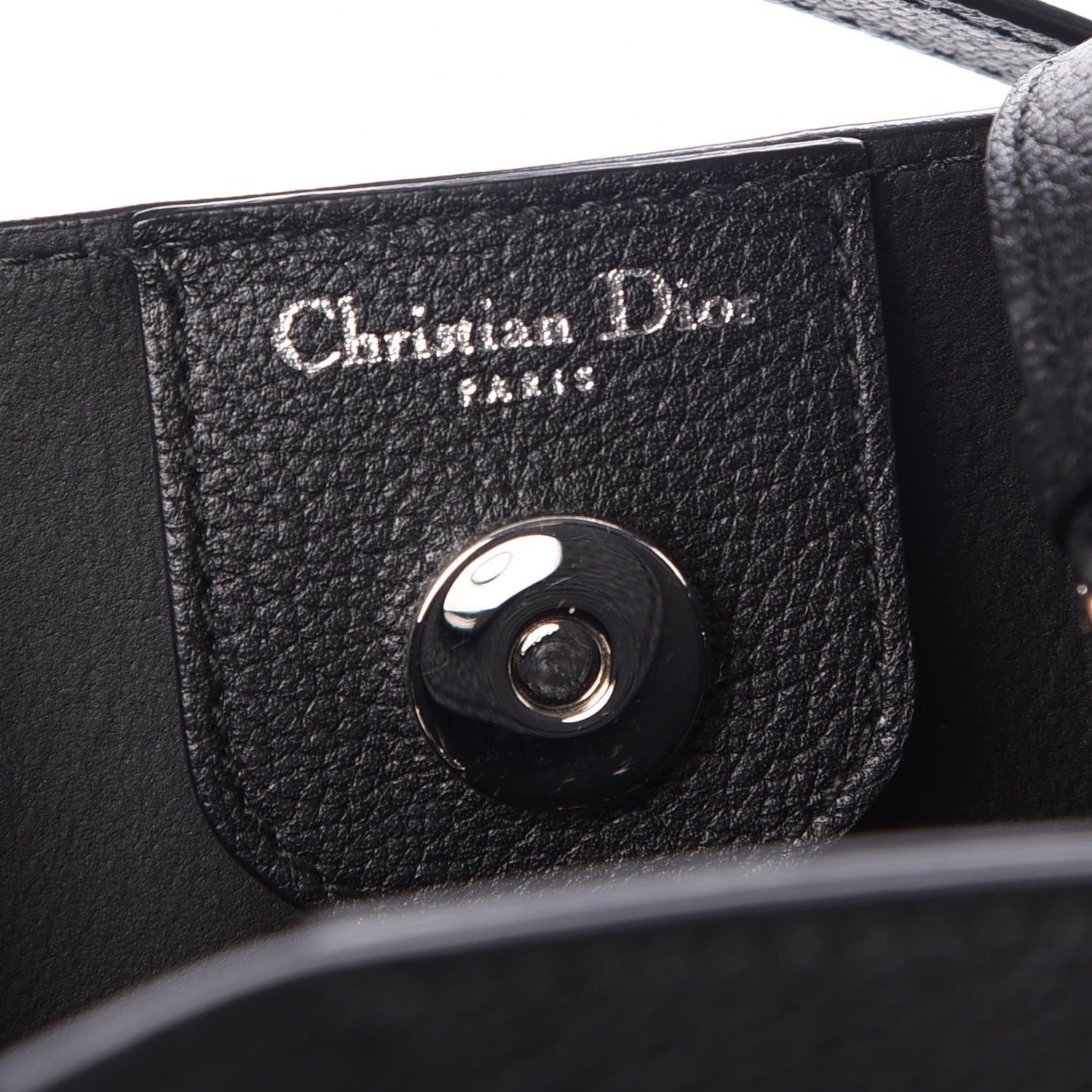 Christian Dior Grained Calfskin Small Blossom Tote Black 11 of 12