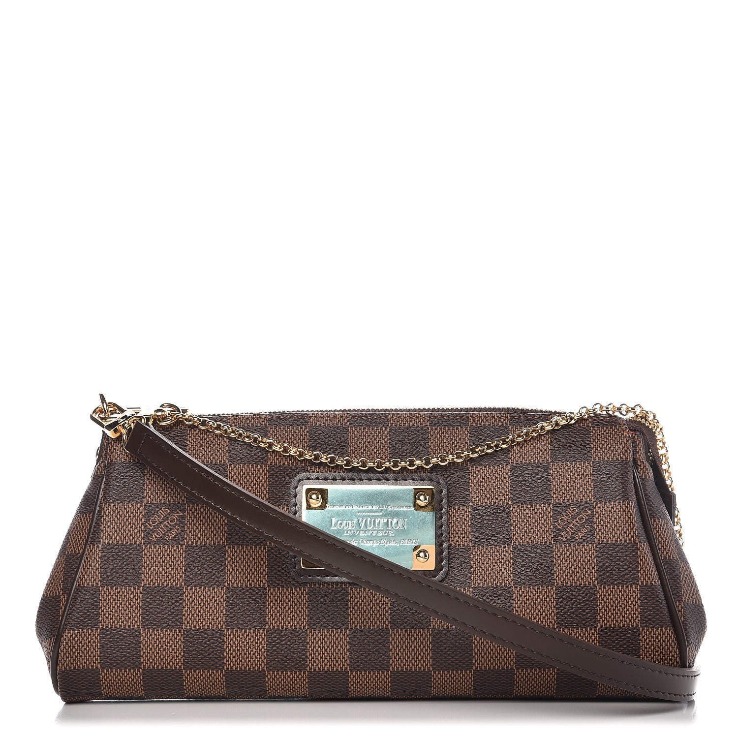 Louis Vuitton Damier Ebene Eva Clutch 1 of 7