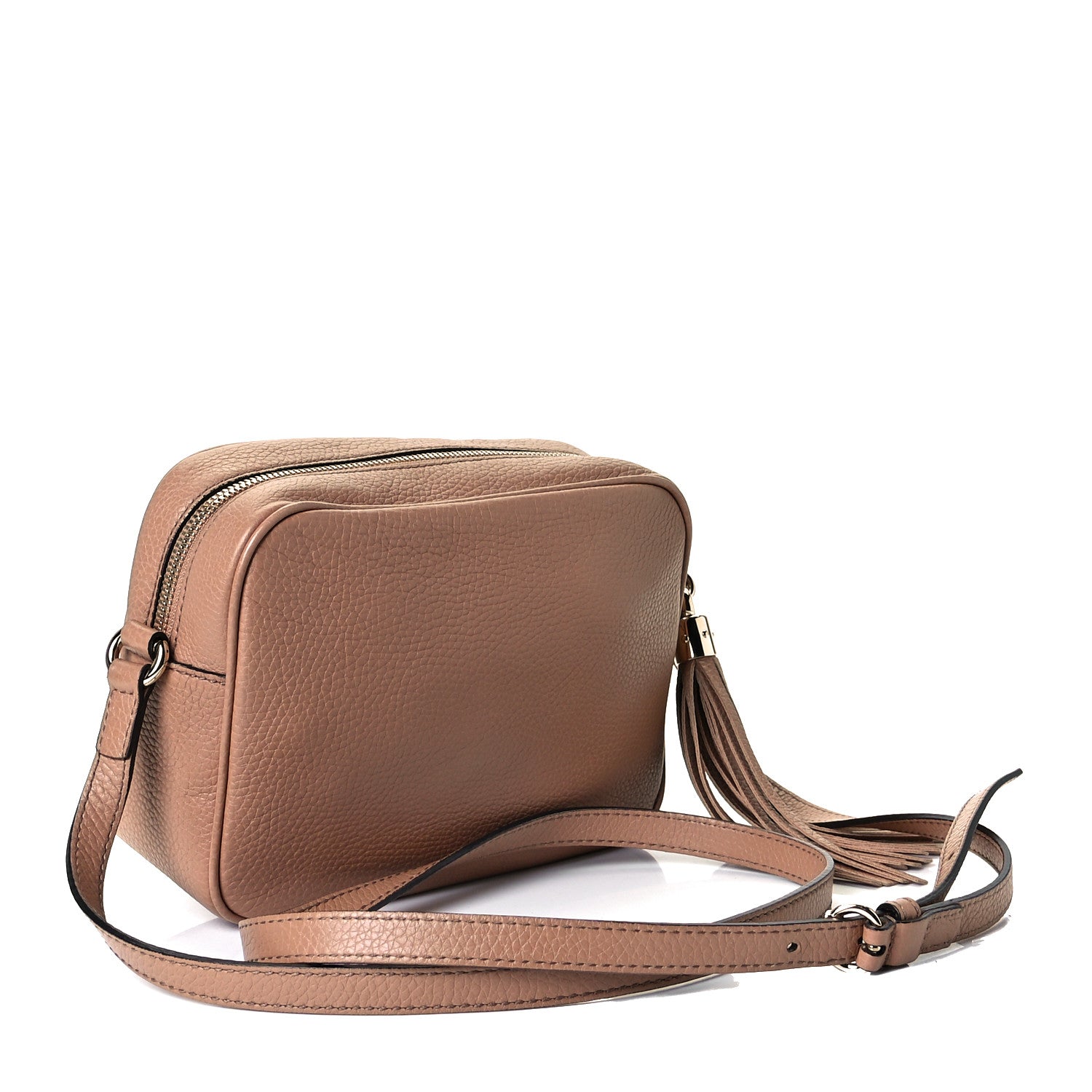 Gucci Pebbled Calfskin Small Soho Disco Bag Camelia 3 of 8