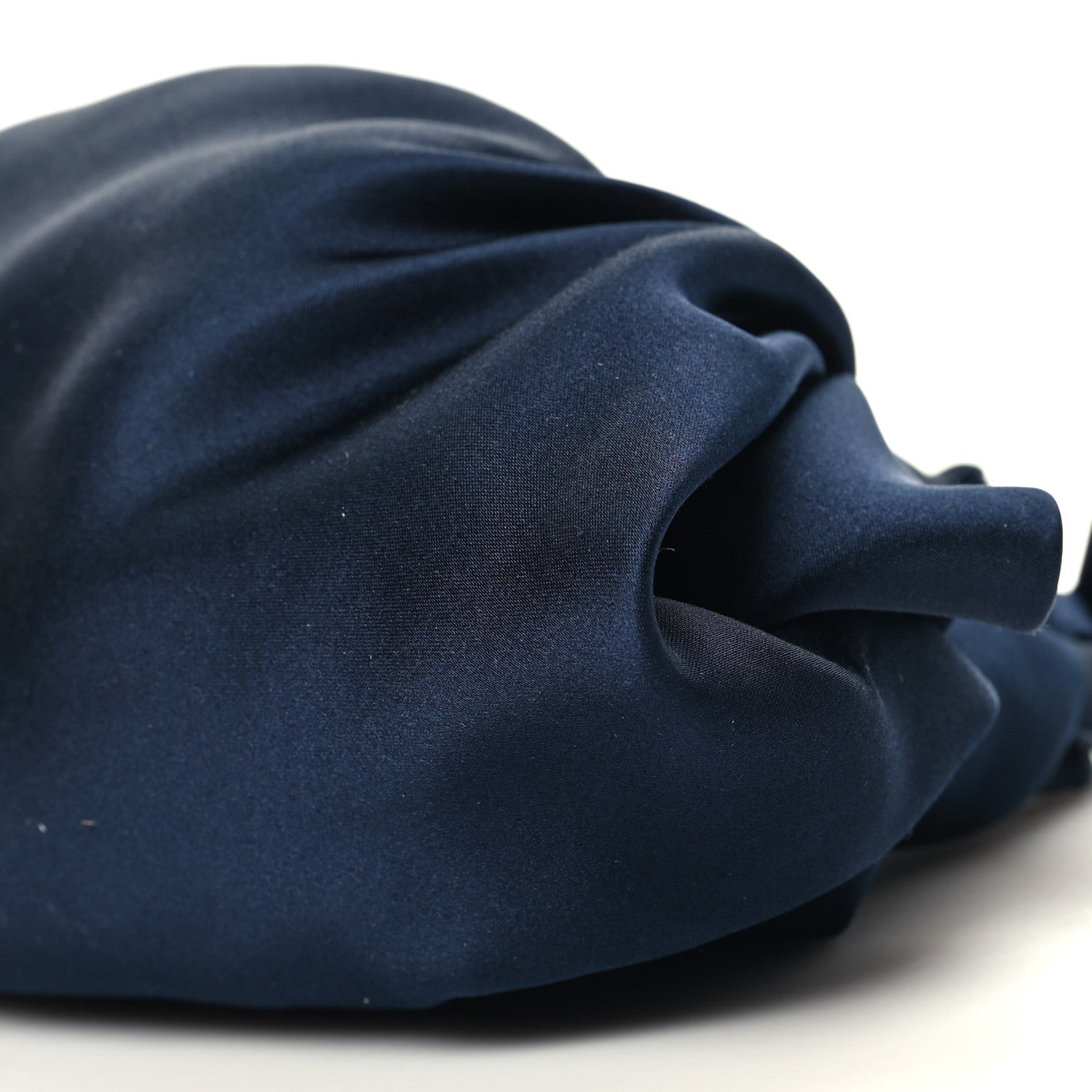The Row Satin Small Ascot Bag Navy 9 of 9