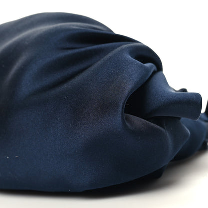 The Row Satin Small Ascot Bag Navy 9 of 9