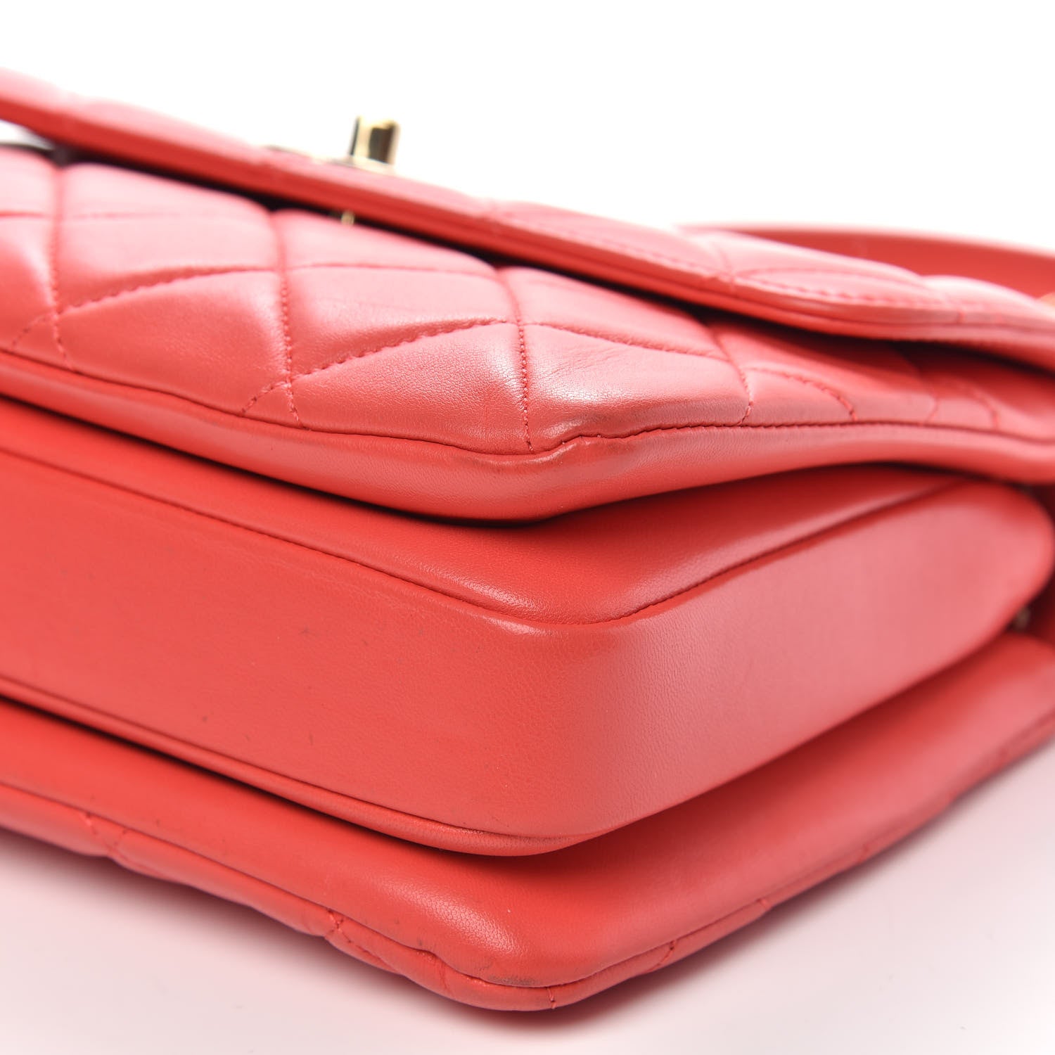 Chanel Lambskin Quilted Small Trendy CC Flap Dual Handle Bag Red 11 of 16