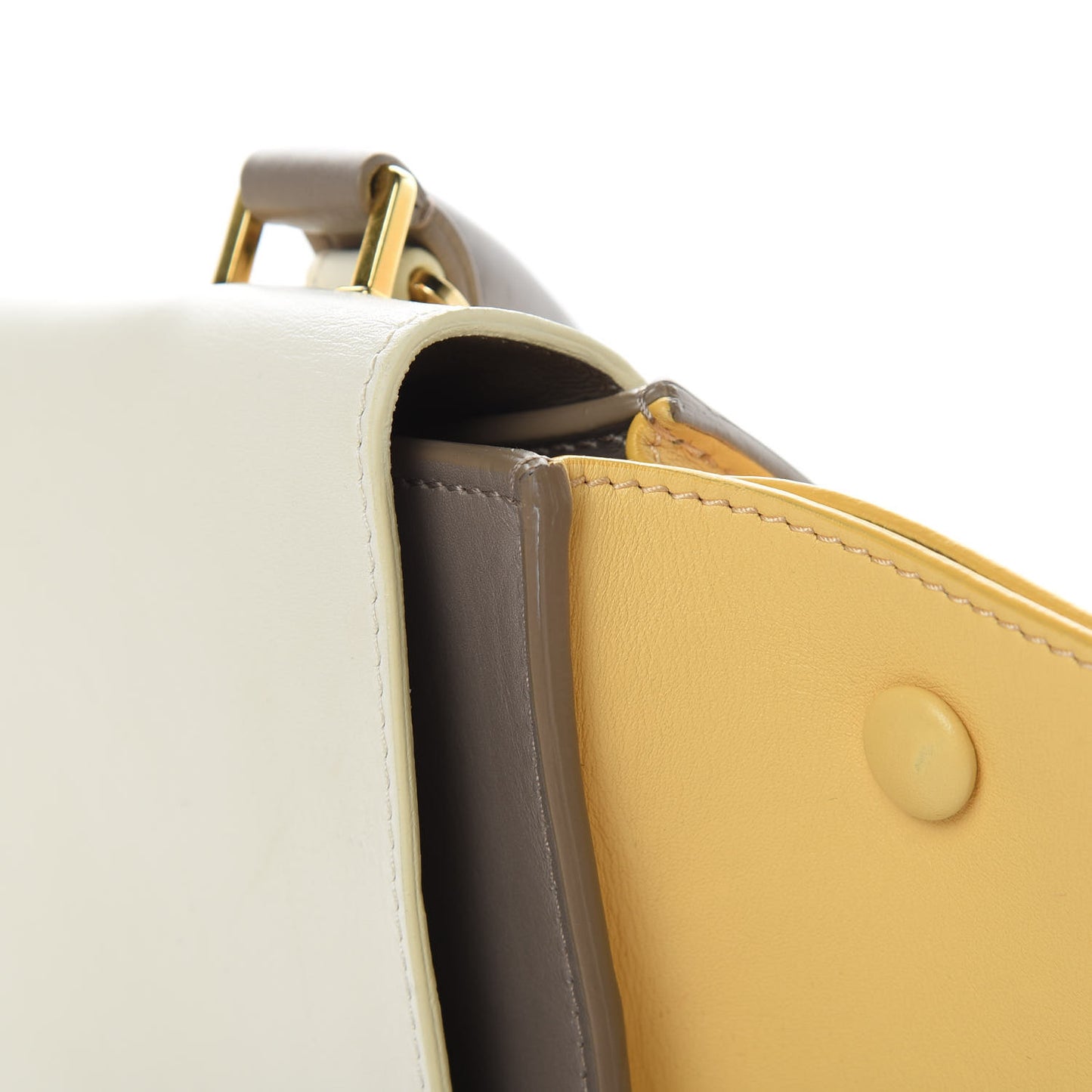 Smooth Calfskin Medium Tri-Color Trapeze Butter