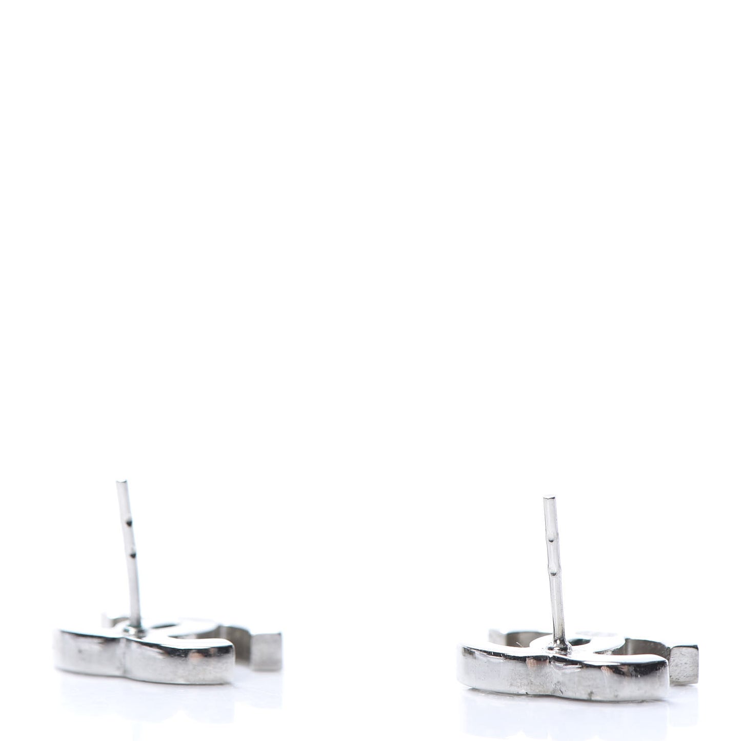 Crystal CC Earrings Silver