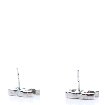 Chanel Crystal CC Earrings Silver 3 of 4