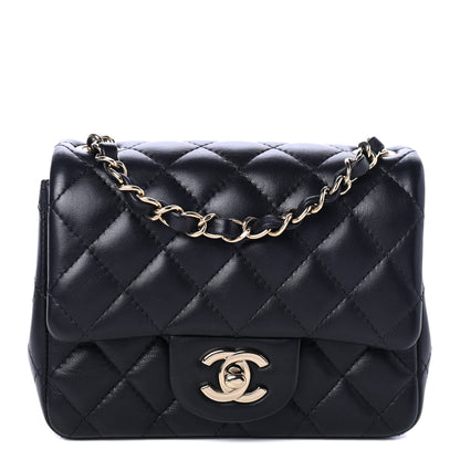 Chanel Lambskin Quilted Mini Square Flap Black 1 of 4