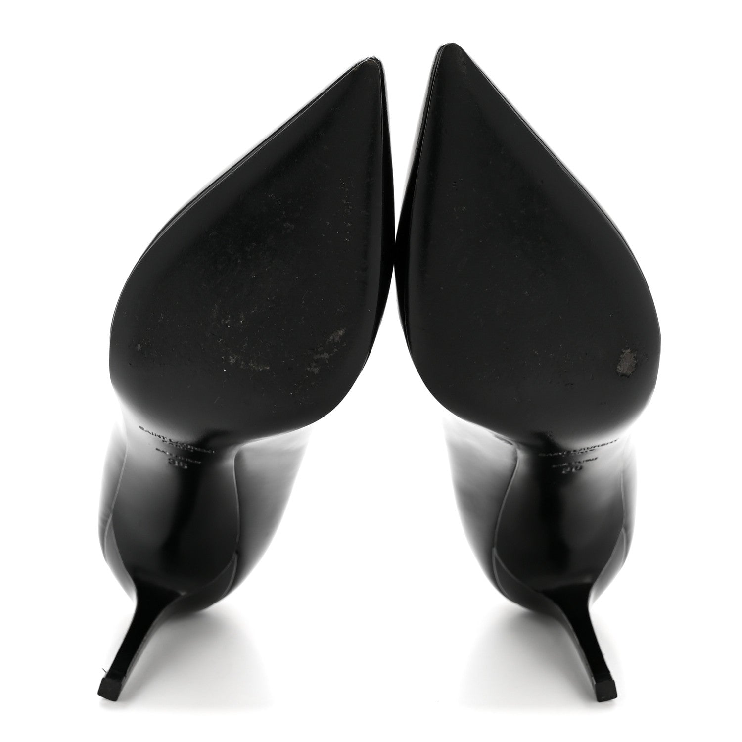 Saint Laurent Patent Classic Paris 105 Escarpin Pumps 36 Black 6 of 11