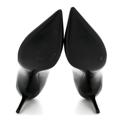 Saint Laurent Patent Classic Paris 105 Escarpin Pumps 36 Black 6 of 11