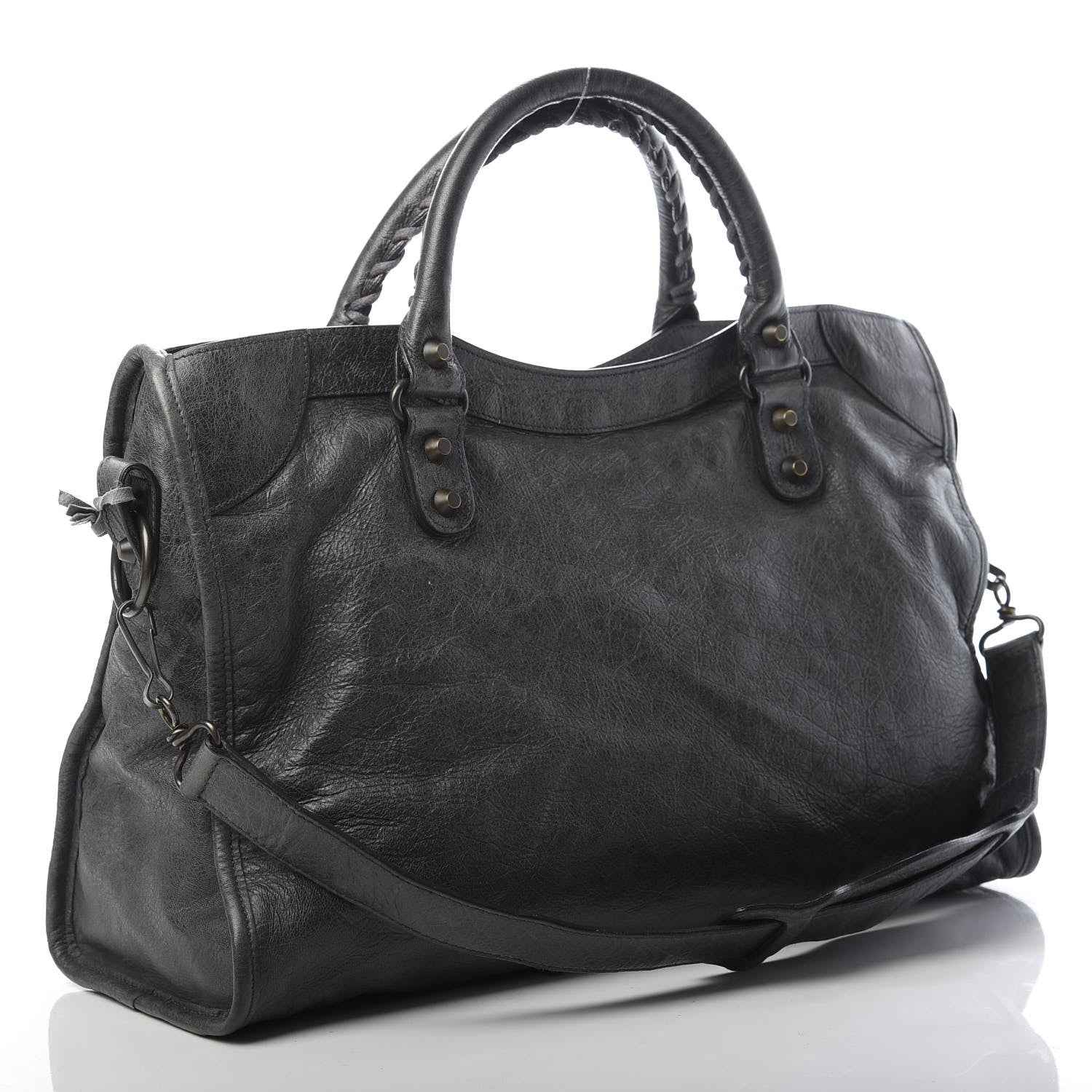 Balenciaga Agneau Classic Hardware City Anthracite 3 of 14