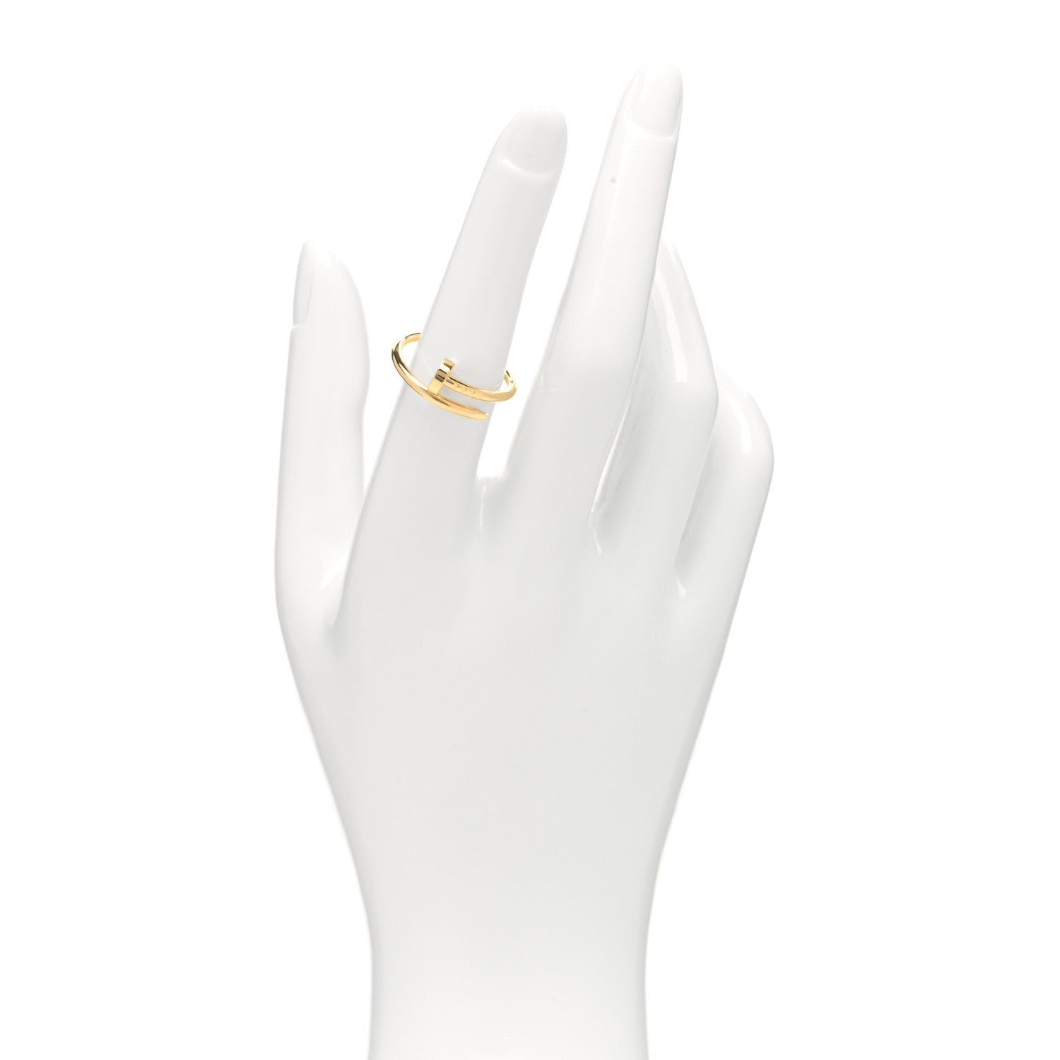 Cartier 18K Yellow Gold Small Juste Un Clou Ring 53 6.25 2 of 5