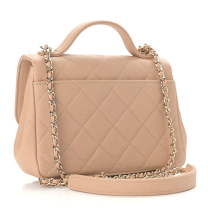 Chanel Caviar Quilted Small Business Affinity Flap Beige 3 of 9