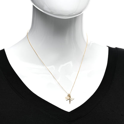 Tiffany 18K Yellow Gold 3 Charm Pendant Necklace 2 of 4