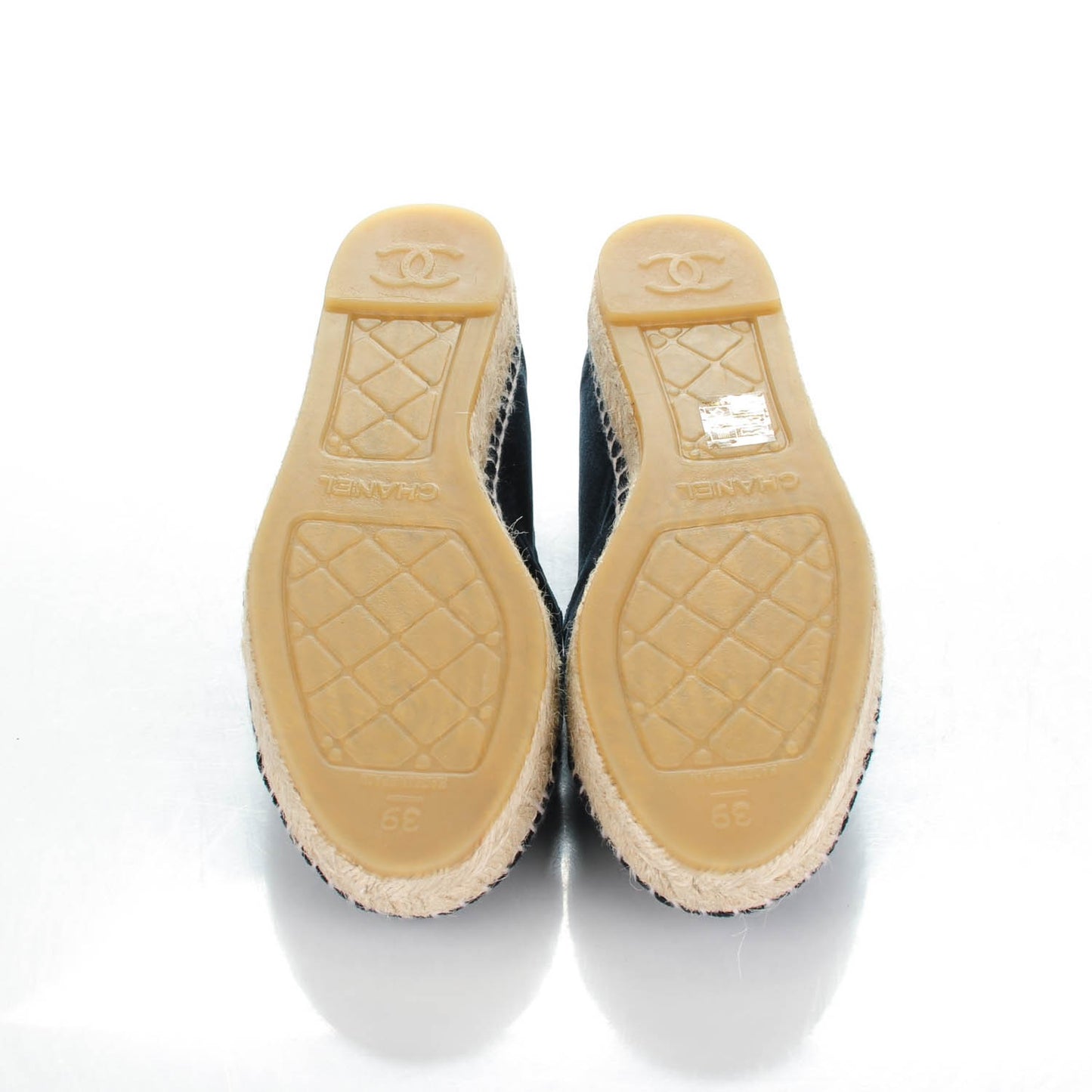 Velvet CC Espadrilles 39 Dark Navy Black