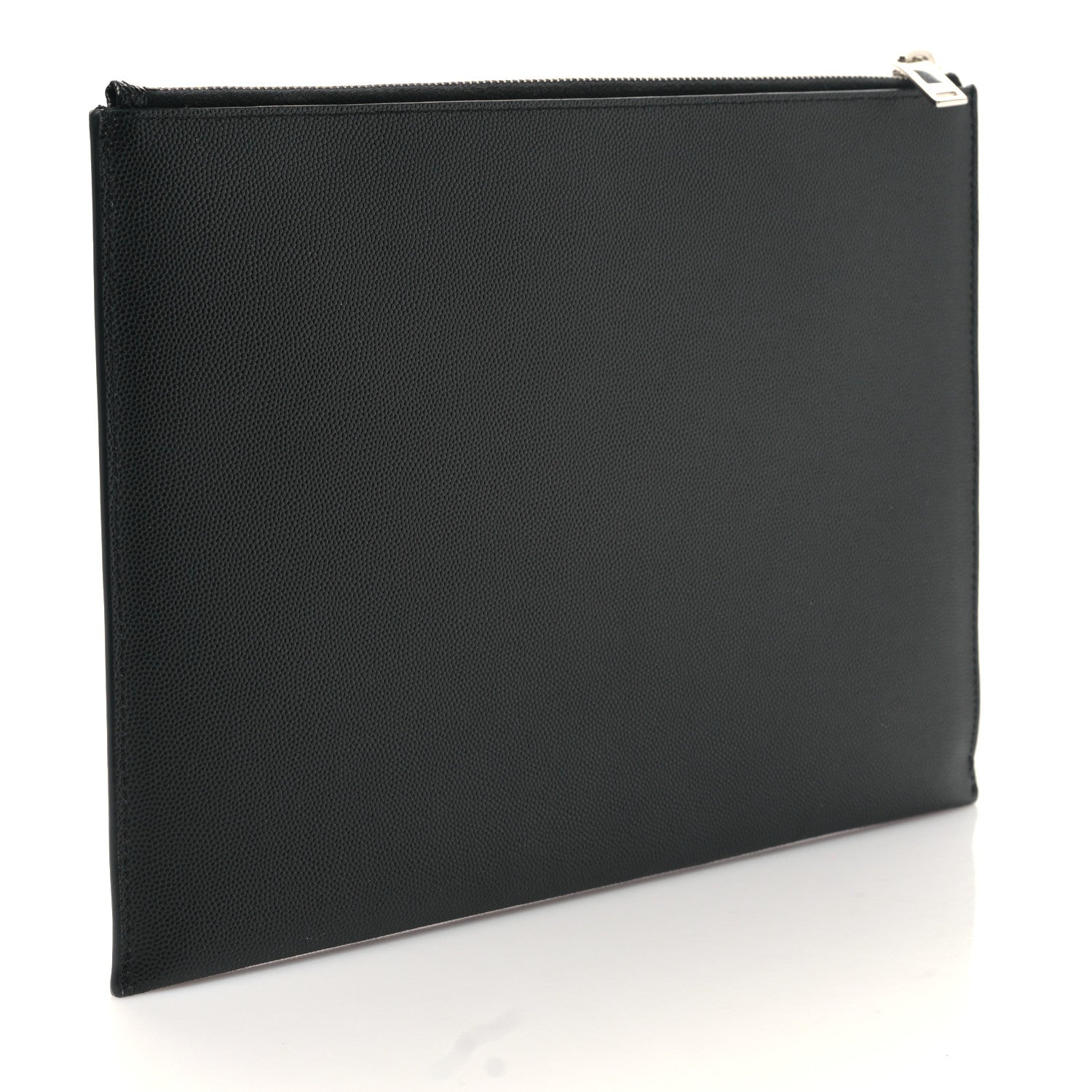 Saint Laurent Grain De Poudre Zipped Tablet Holder Black 3 of 9