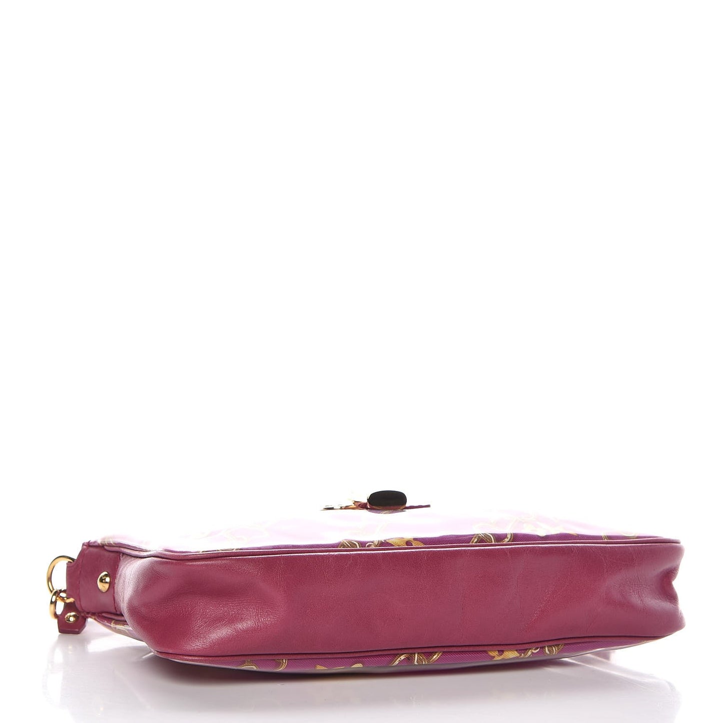 Monogram Charms Pochette Accessories Bag Fuchsia