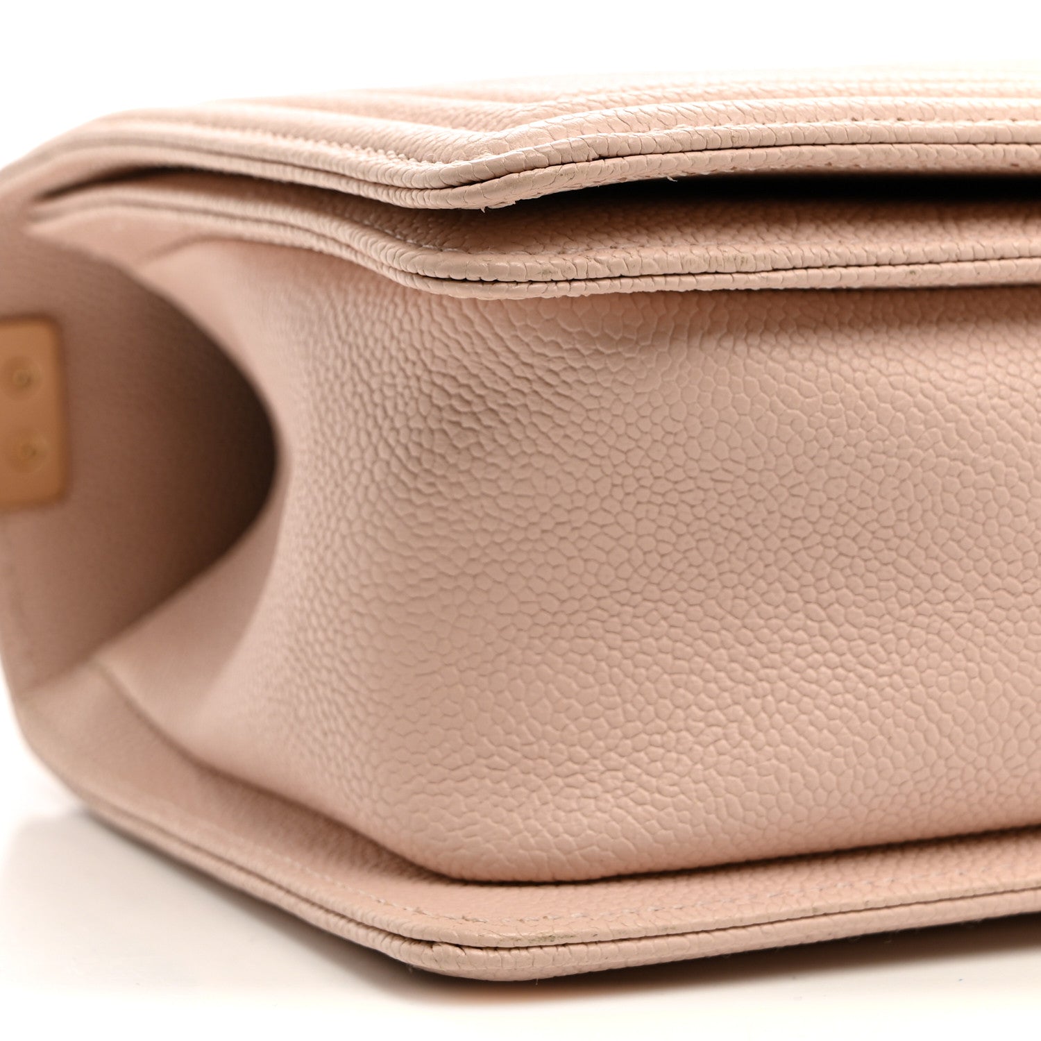 Chanel Caviar Chevron Quilted Medium Boy Flap Light Pink 9 of 10
