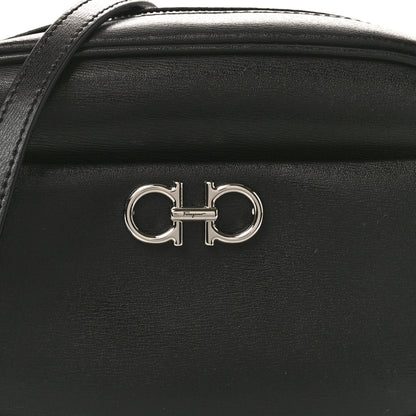 Salvatore Ferragamo Calfskin Gancini Camera Crossbody Bag Black 7 of 9