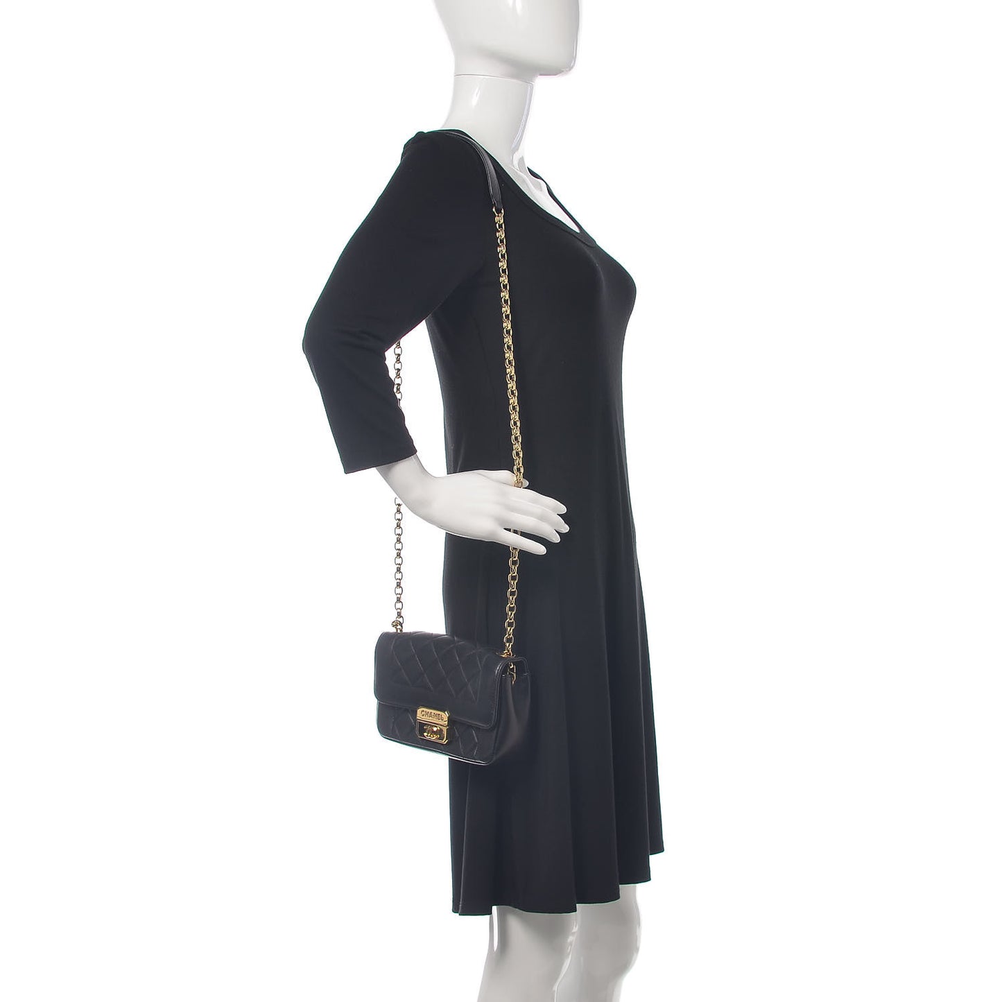 Lambskin Mini Chic With Me Flap Black