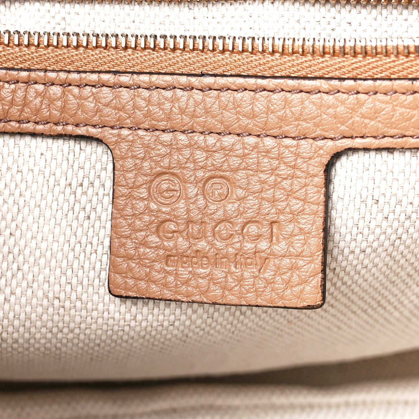 Pebbled Calfskin Medium Soho Flap Crossbody Camelia