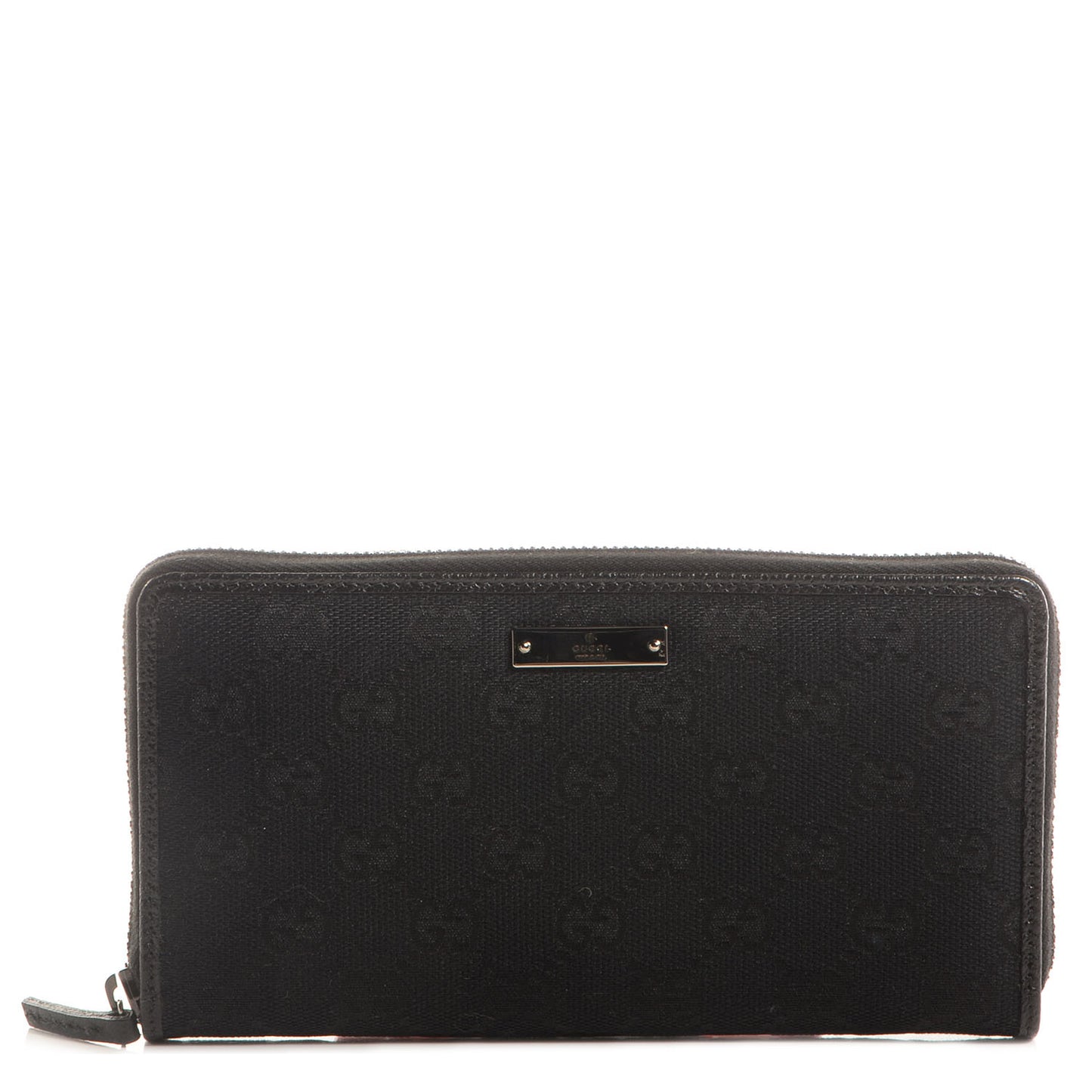 Monogram Zip Around Wallet Black